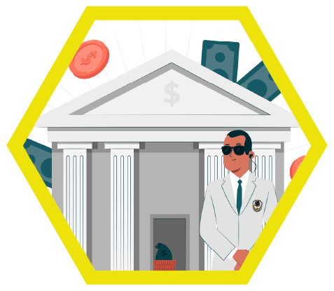 Seguridad por sector financiero - icon